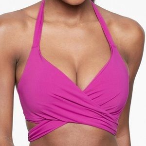 Athleta Halter Wrap Bikini Top Underwire